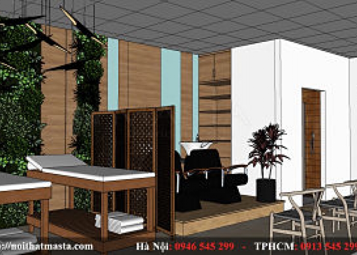 THIẾT KẾ DỰ ÁN SPA MINI - ANH LONG